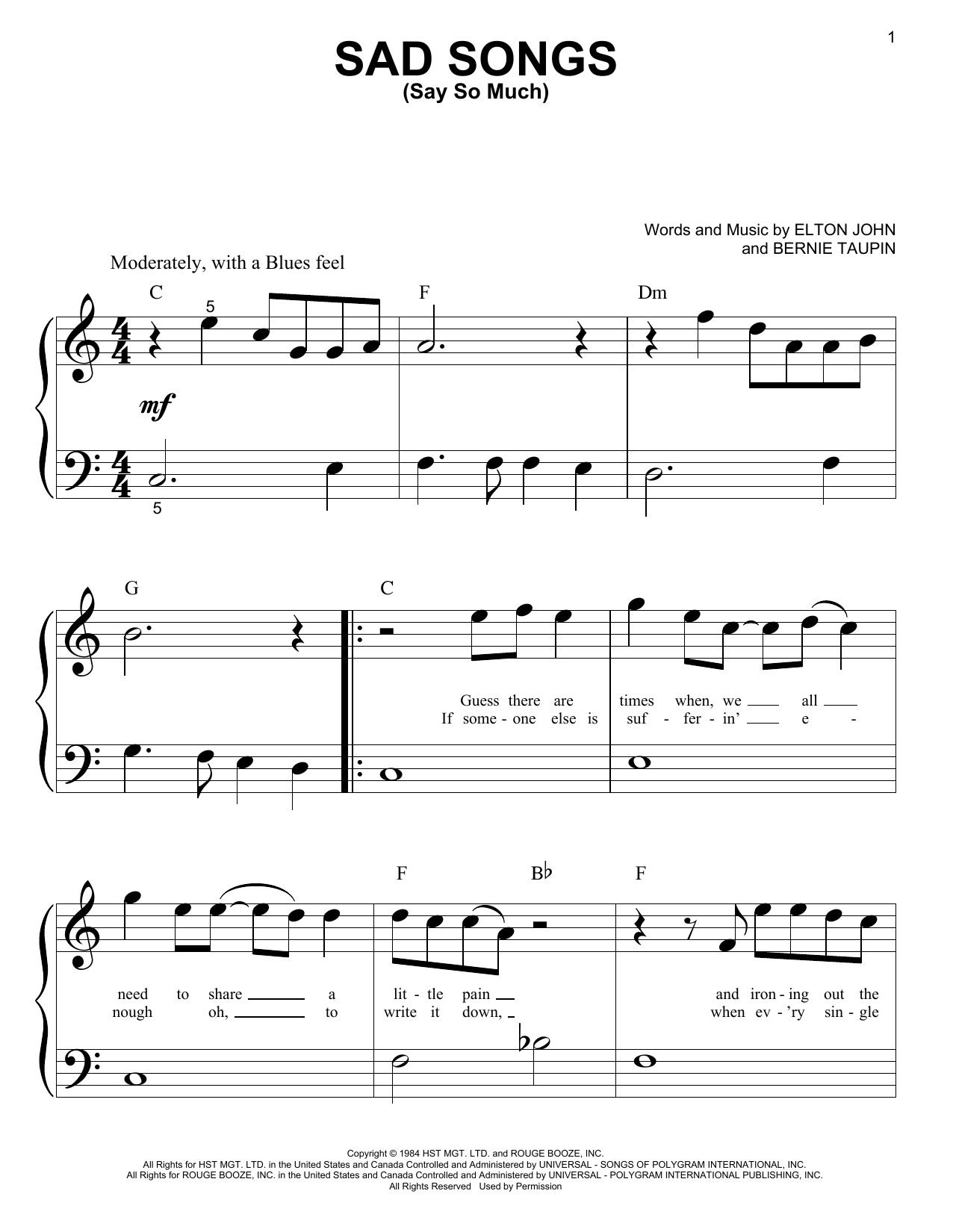 Produktbild zu: Sad Songs (Say So Much)