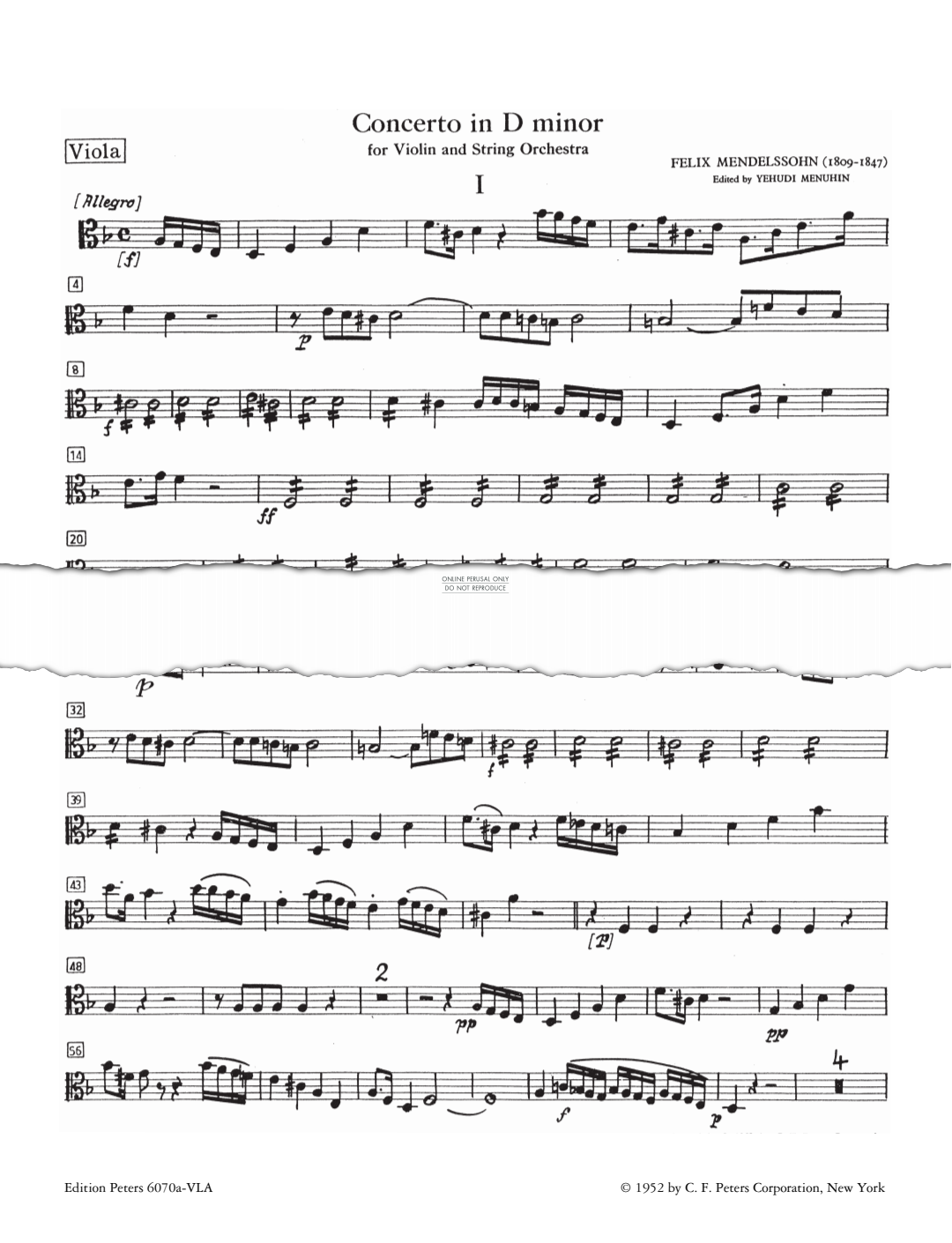 Produktbild zu: Violin Concerto in D minor (Viola)