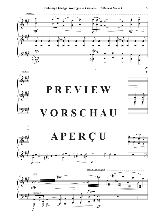 Product gallery: Page 6 of 10 Rodrigue et Chimène: Prléude à L´Acte 1 , , Piano Solo