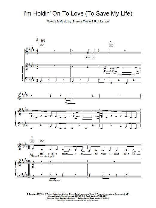 Produktbild zu: I'm Holdin' On To Love (To Save My Life)