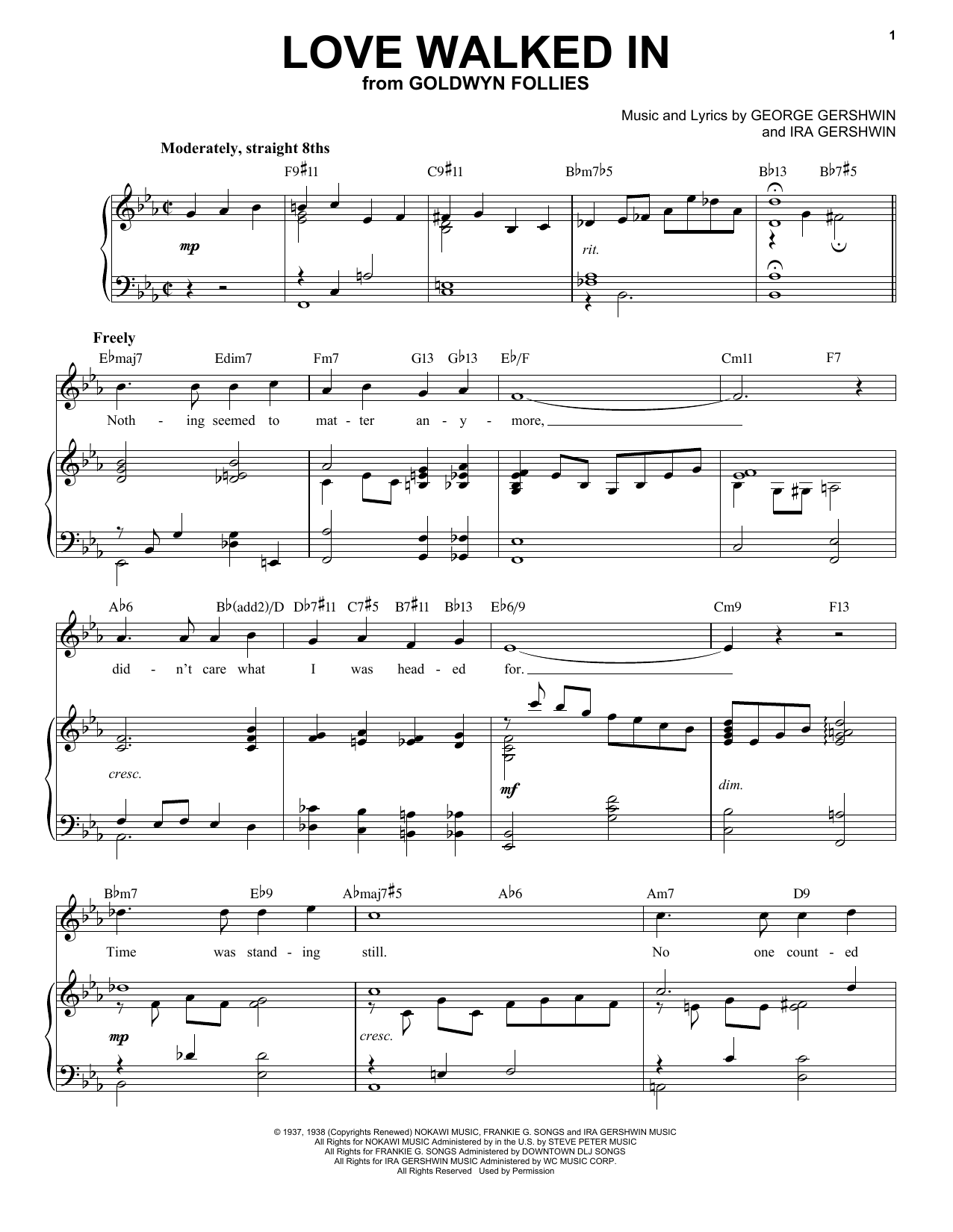 Produktbild zu: Love Walked In [Jazz version] (arr. Brent Edstrom)