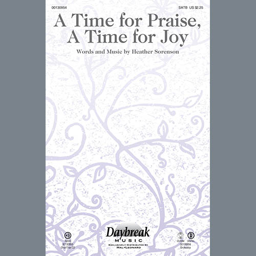 cover: A Time For Praise, A Time For Joy, Heather Sorenson