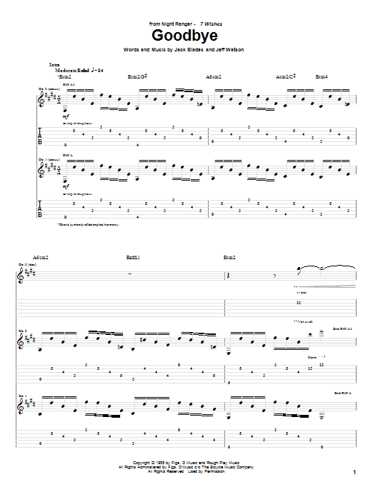 Product gallery: Page 1 of 1 Goodbye, Night Ranger