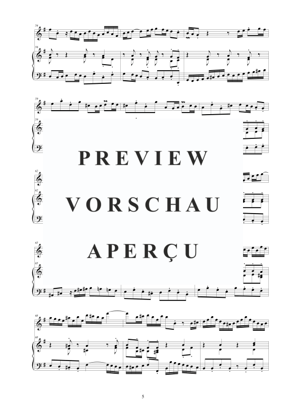 Product gallery: Page 6 of 11 Violin Sonate in E-Moll BWV 1034R, , Violin and Harpsichord/Piano