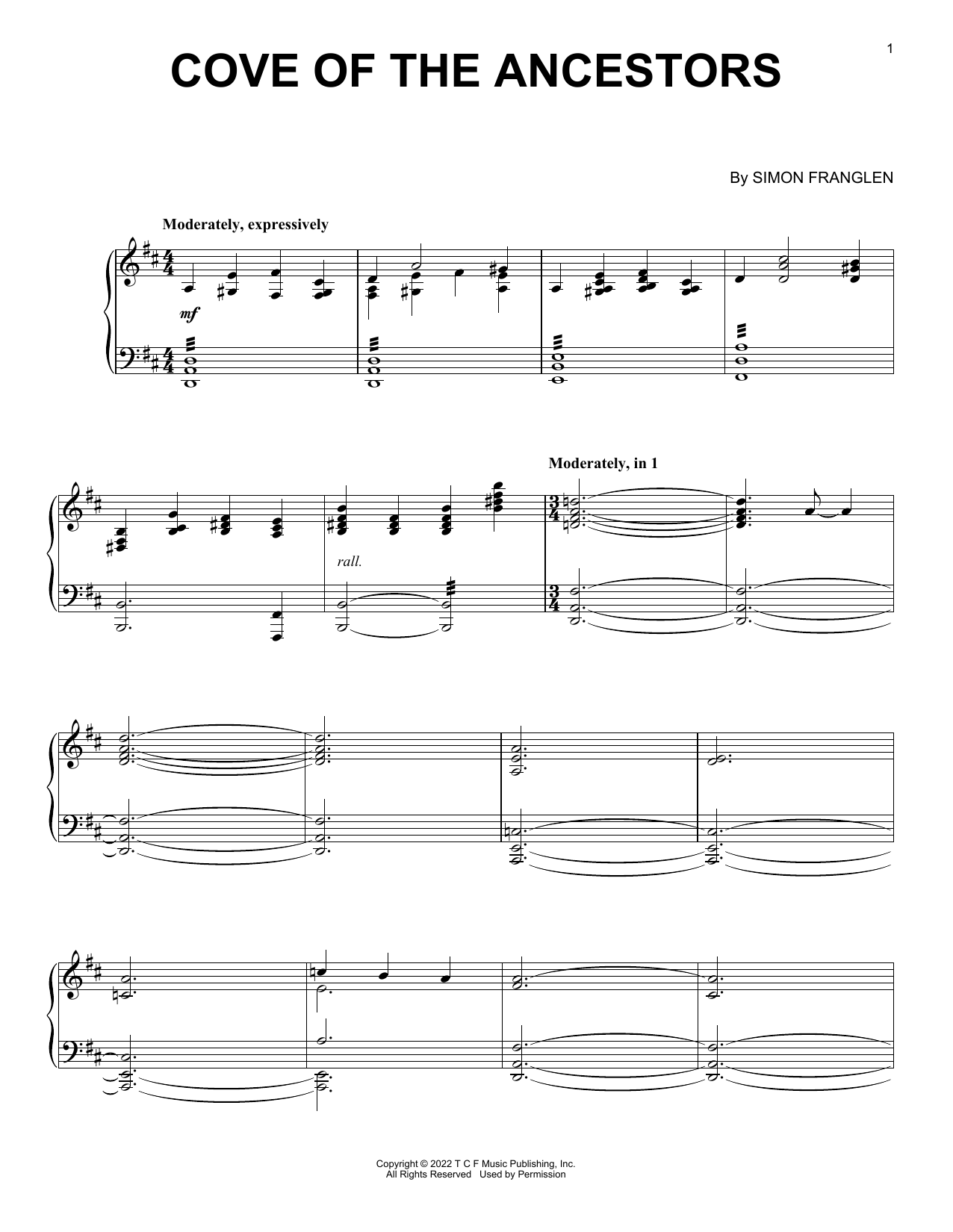 Produktbild zu: Cove Of The Ancestors (from Avatar: The Way Of Water)