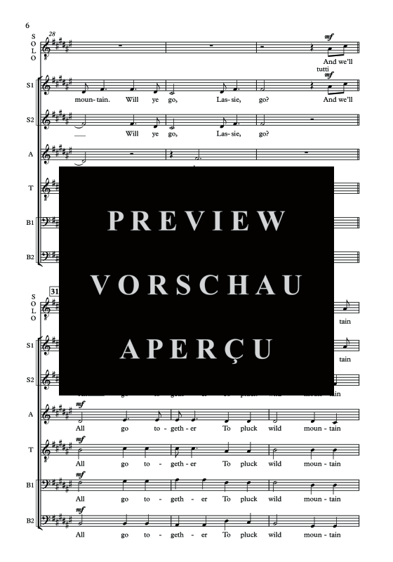 Produktgalerie: Seite 9 von 11 Wild Mountain Thyme, , Tenor Solo und Gemischter Chor