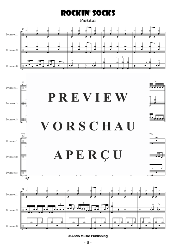 Produktgalerie: Seite 8 von 11 Rockin Socks, , Drumset Trio