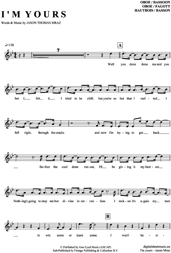 Produktbild zu: I´m yours Jason Mraz