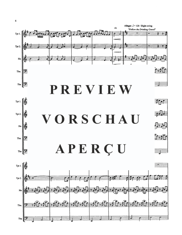 Produktgalerie: Seite 8 von 11 Wofford Sesquicentennial Suite, , Blechbläserquintett