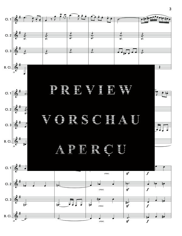 Product gallery: Page 7 of 11 String Quartet No. 1, Mvt. 1, , (Clarinet Quartet)