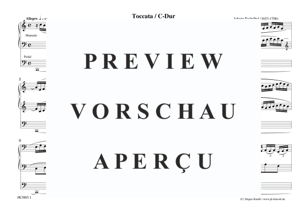 gallery: Toccata C-Dur, , (Orgel Solo)
