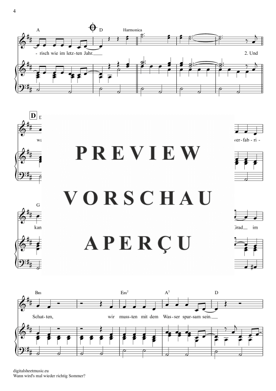 Product gallery: Page 5 of 9 Wann wird’s mal wieder richtig Sommer , Carrell, Rudi, Klavier, Gesang & Akkorde