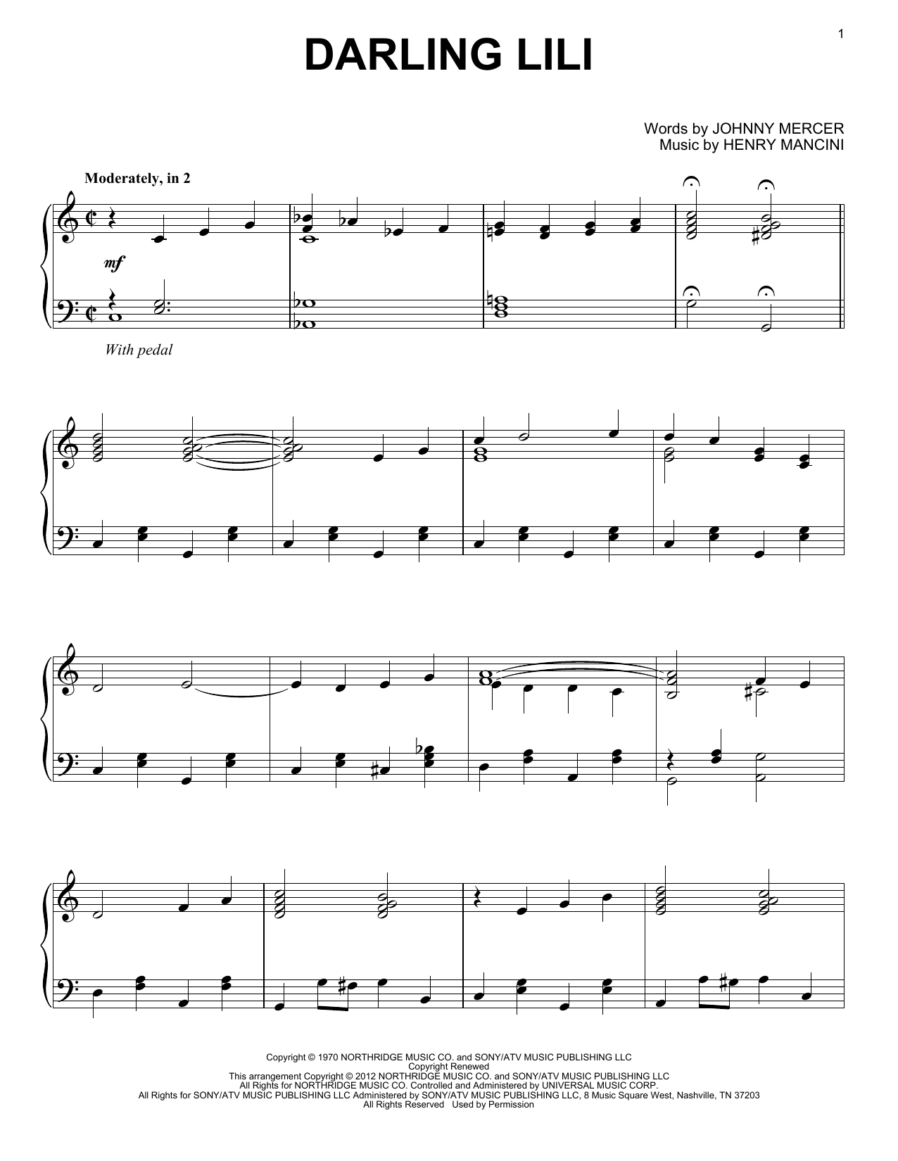 Product gallery: Page 1 of 1 Darling Lili, Henry Mancini