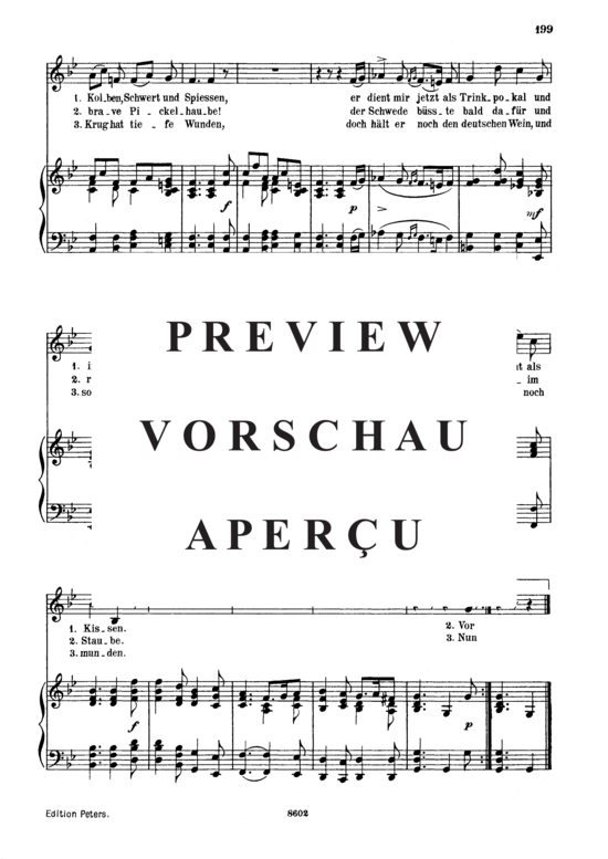 Product gallery: Page 3 of 3 Der Wallensteiner Lanzknecht D.931, , Medium Voice and Piano