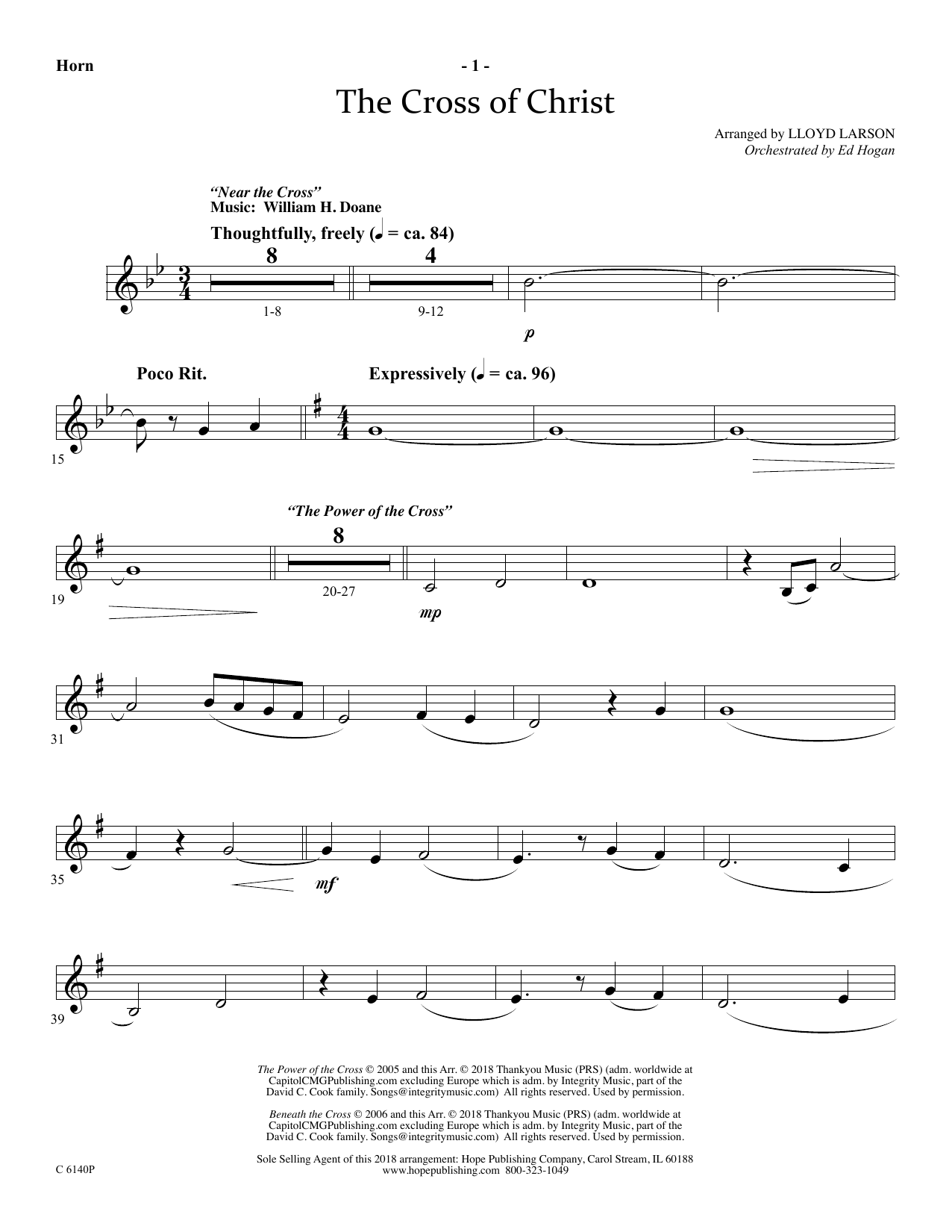 Product picture to: The Cross Of Christ - Flugelhorn Solo