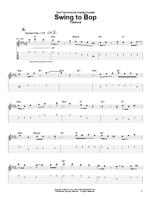 Product gallery: Page 1 of 1 Swing To Bop, Charlie Christian