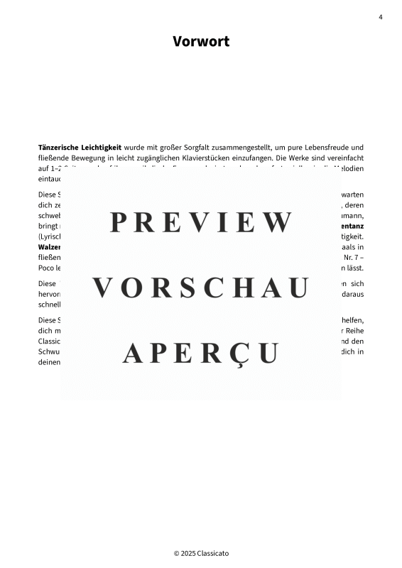 Product gallery: Page 6 of 11 Tänzerische Leichtigkeit - Vereinfachte Klavierwerke - schwungvoll, verspielt und beschwingend, , Piano solo