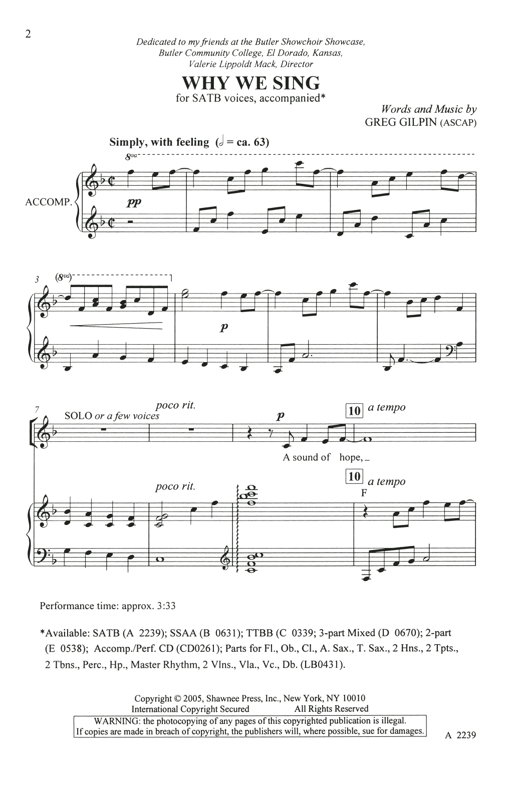 Product picture to: Why We Sing