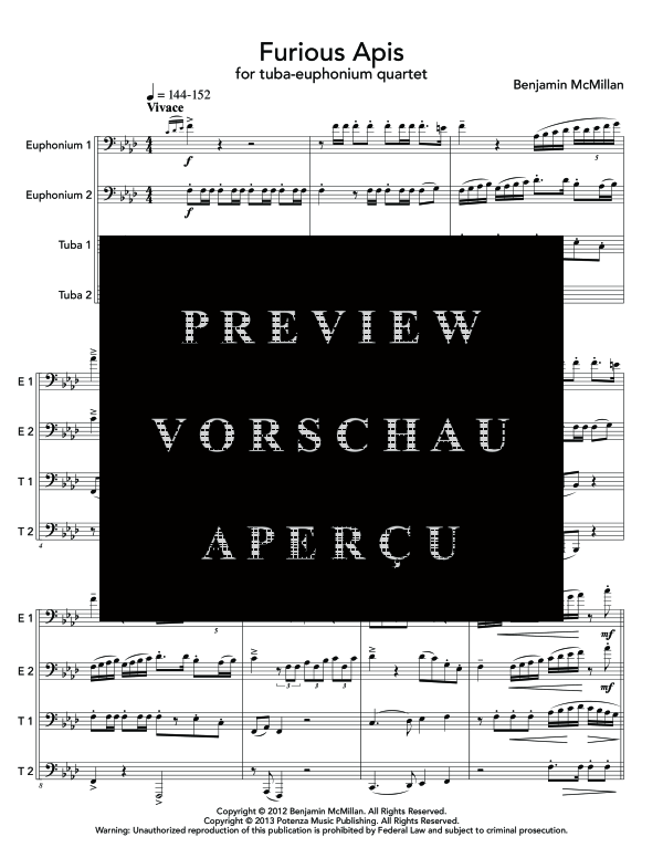 Product gallery: Page 5 of 11 Furious Apis, , (Tuba Quartett EETT)