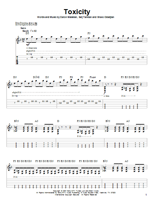 Produktgalerie: Seite 1 von 1 Toxicity, System Of A Down, Gitarre