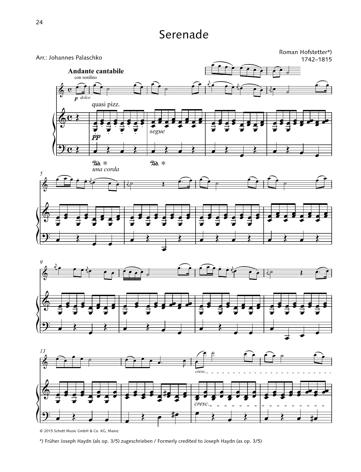 Produktbild zu: Serenade