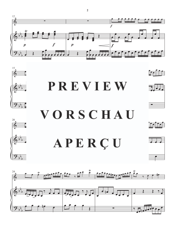 Produktgalerie: Seite 5 von 11 Konzert No. 2 in Es-Dur, , Horn in F und Klavier