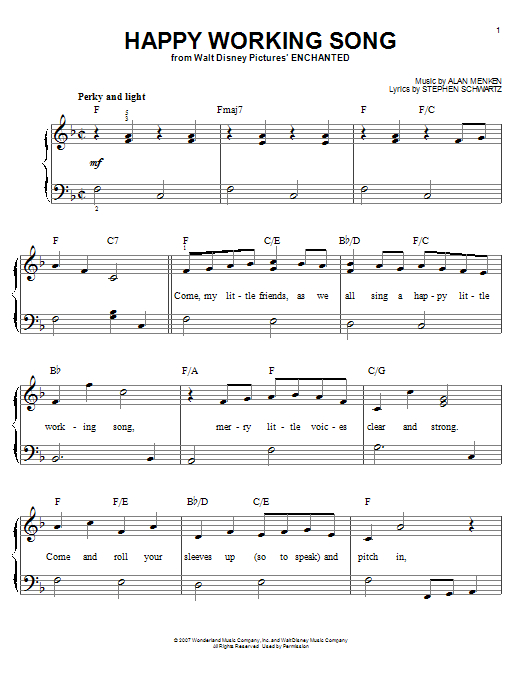 Product picture to: Happy Working Song (from Enchanted)