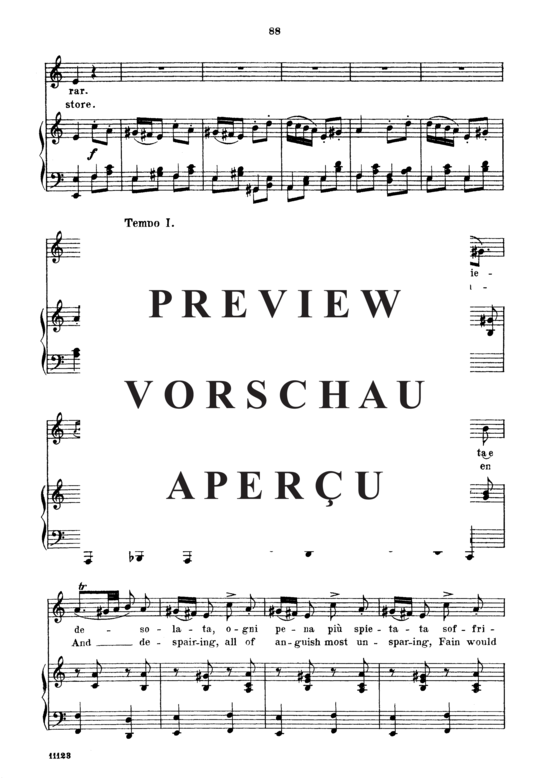 Product gallery: Page 6 of 7 Ogni pena più spietata, Parisotti, Alessandro, Medium Voice and Piano