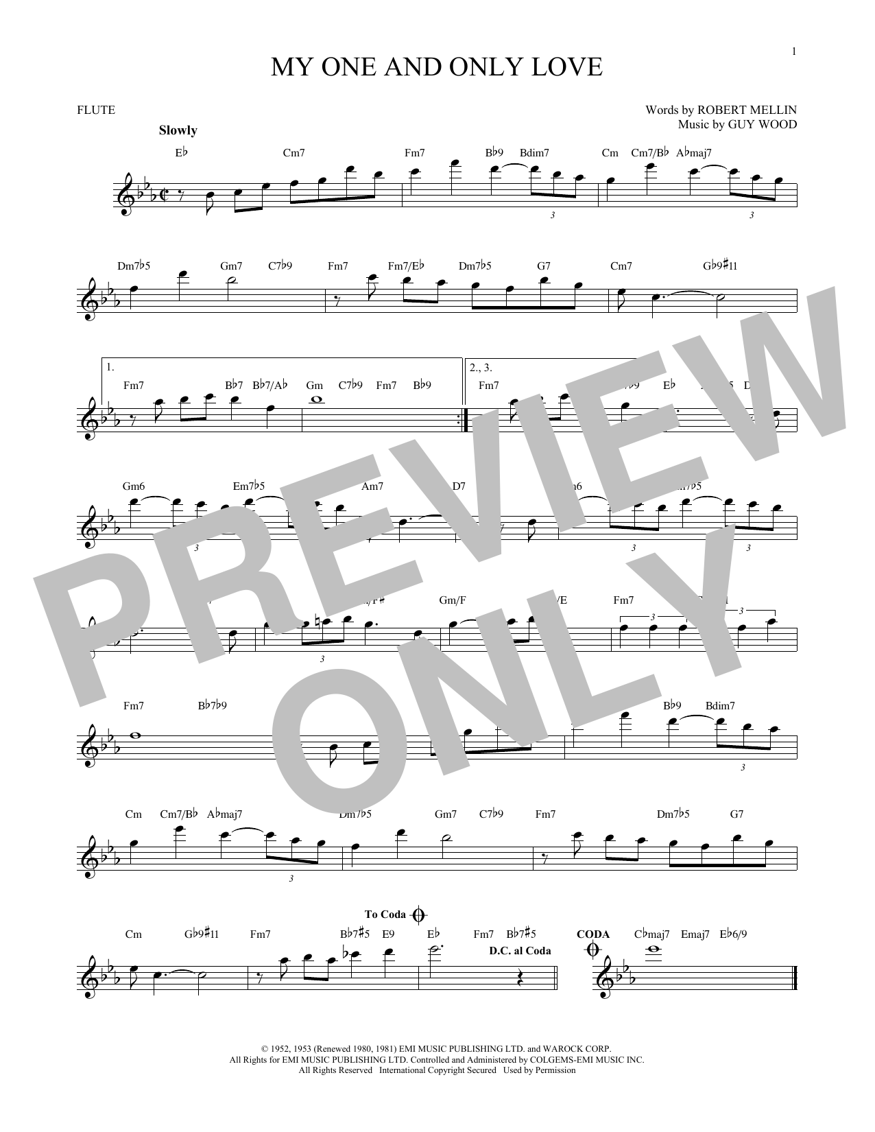 Product gallery: Page 1 of 1 My One And Only Love, Guy Wood