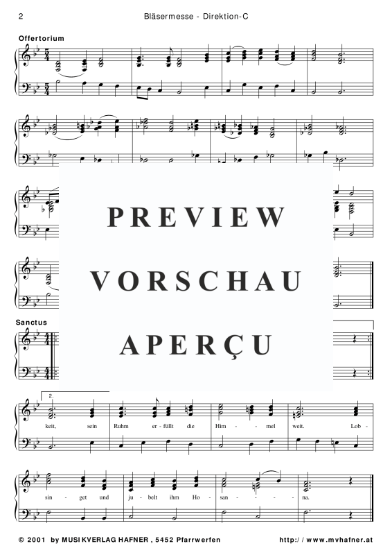 Produktgalerie: Seite 6 von 11 Bläsermesse, , Blasorchester und Chor