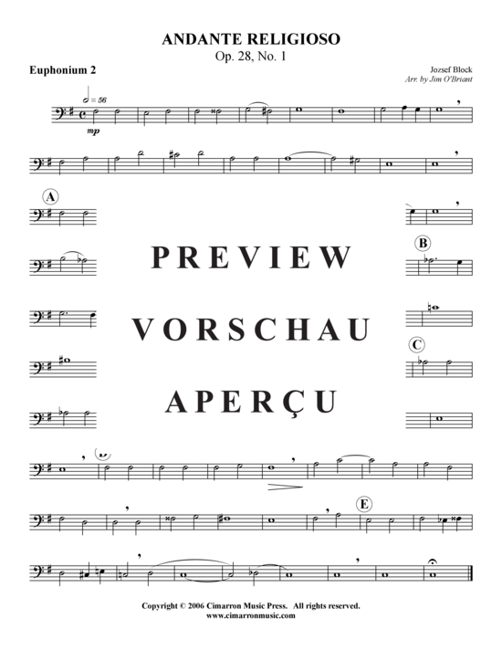 Product gallery: Page 7 of 10 Andante Religioso  , , (Tuba Quartet: 2x Baritone, 2xTuba)