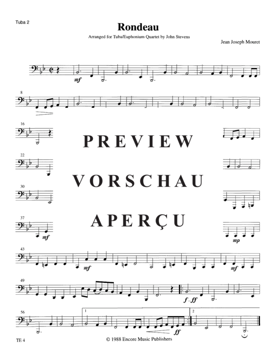 Product gallery: Page 13 of 13 Rondeau , , (Tuba Quartett EETT)