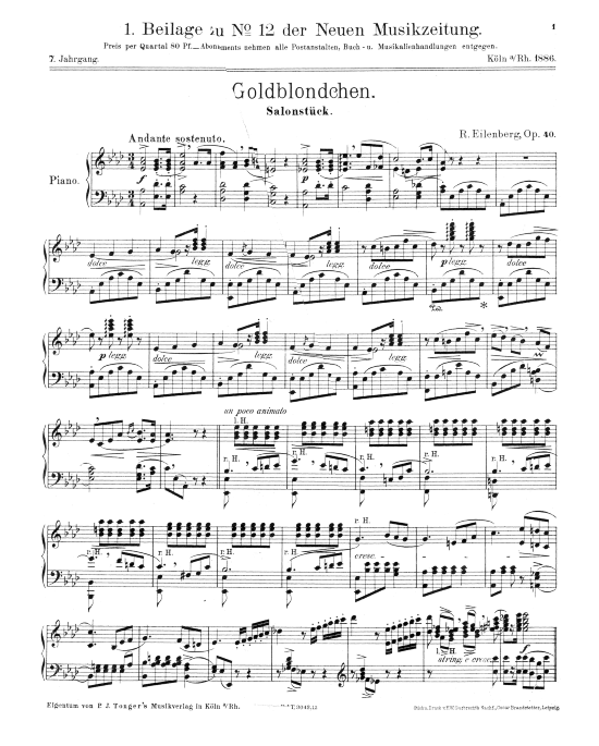 Product picture to: Goldblondchen Richard Eilenberg