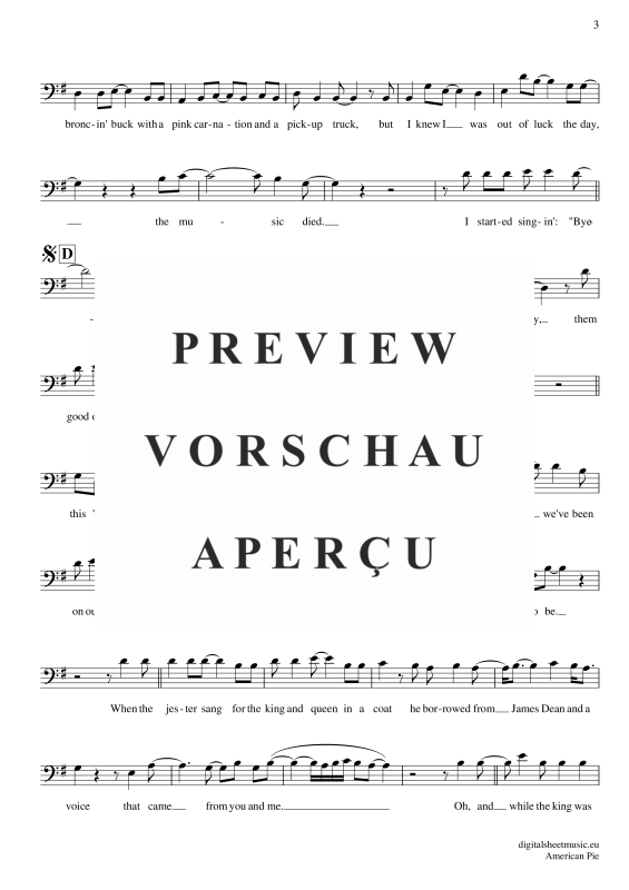 Produktgalerie: Seite 4 von 8 American Pie, Mc Lean, Don, (Violoncello)