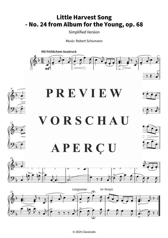 Product gallery: Page 5 of 5 Little Harvest Song - Simplified Version, , Piano Solo