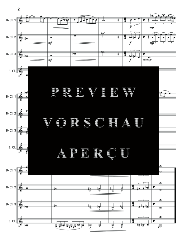 Product gallery: Page 6 of 11 Jazz Set, , (Clarinet Quartet)