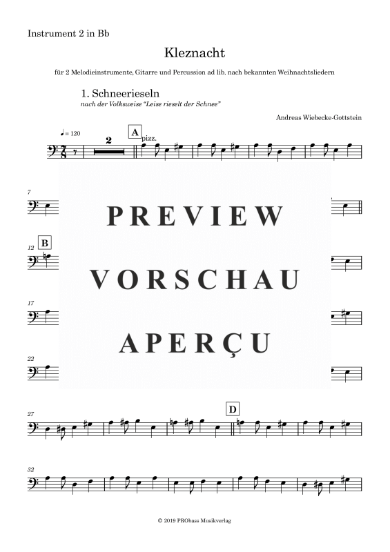 gallery: Kleznacht, , 2nd Part In Bb For Quartet