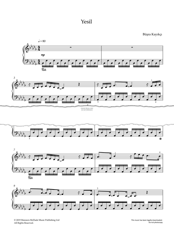 Produktgalerie: Seite 1 von 1 Yesil, Büsra Kayikçi, Klavier