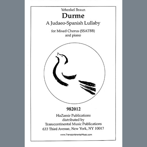 cover: Durme, Durme, Yehezkel Braun, Chor