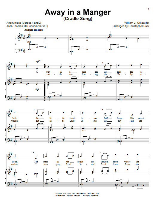 Produktbild zu: Away In A Manger
