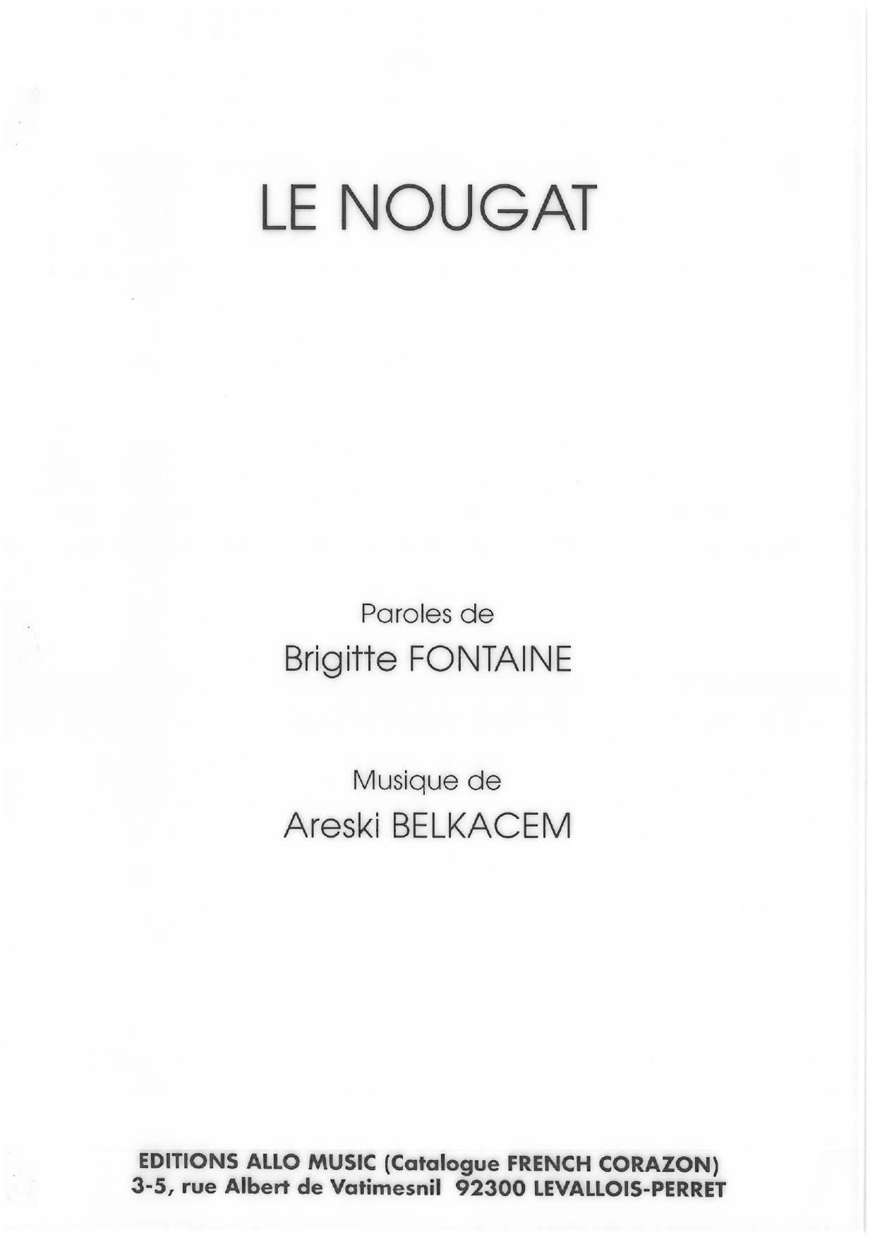 Product picture to: Le Nougat