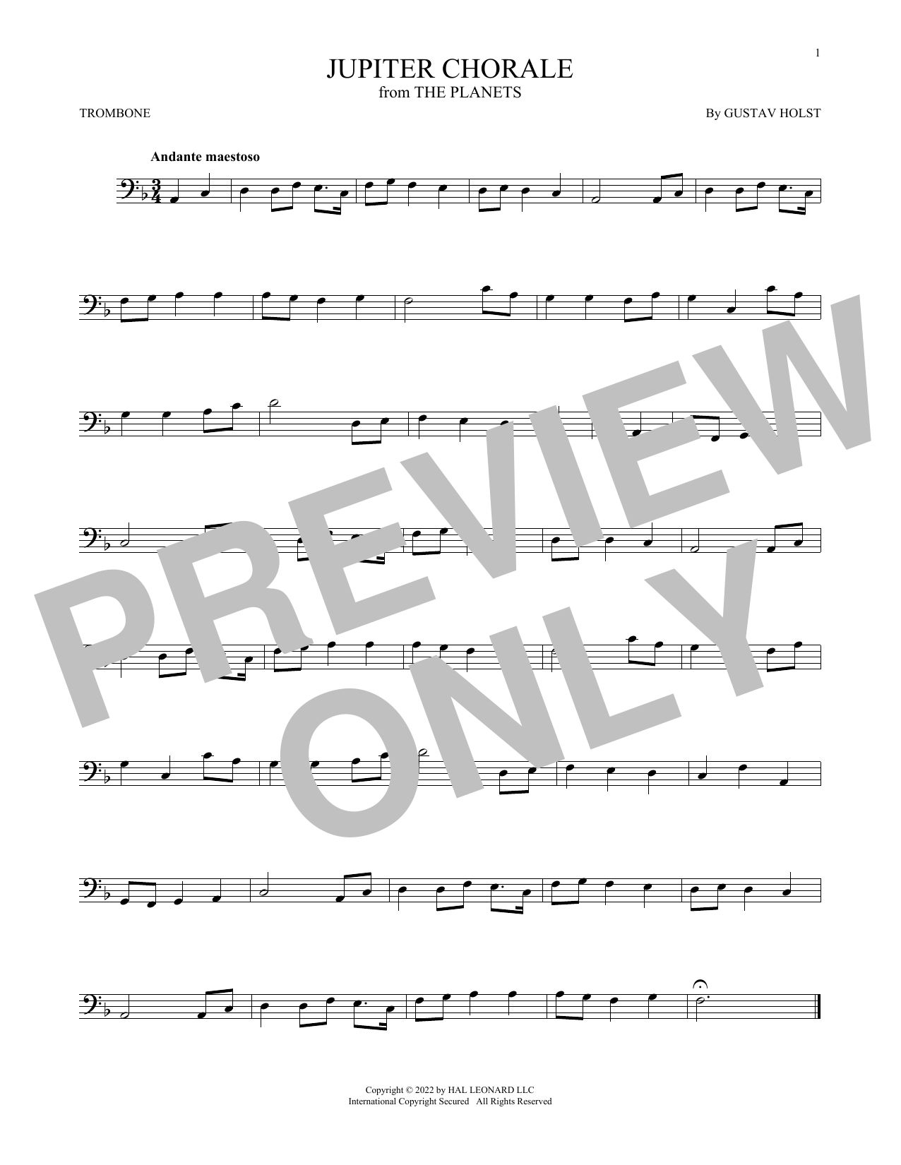 Product gallery: Page 1 of 1 Jupiter (from The Planets, Op. 32), Gustav Holst