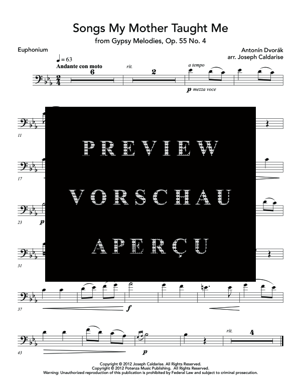 gallery: Songs My Mother Taught Me, , (euphonium and piano)
