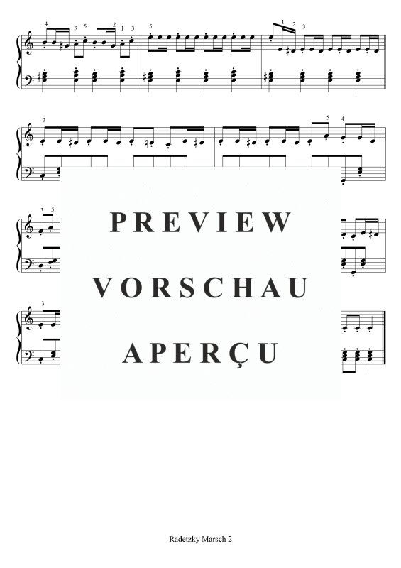 gallery: Radetzky Marsch, , (Klavier Solo)