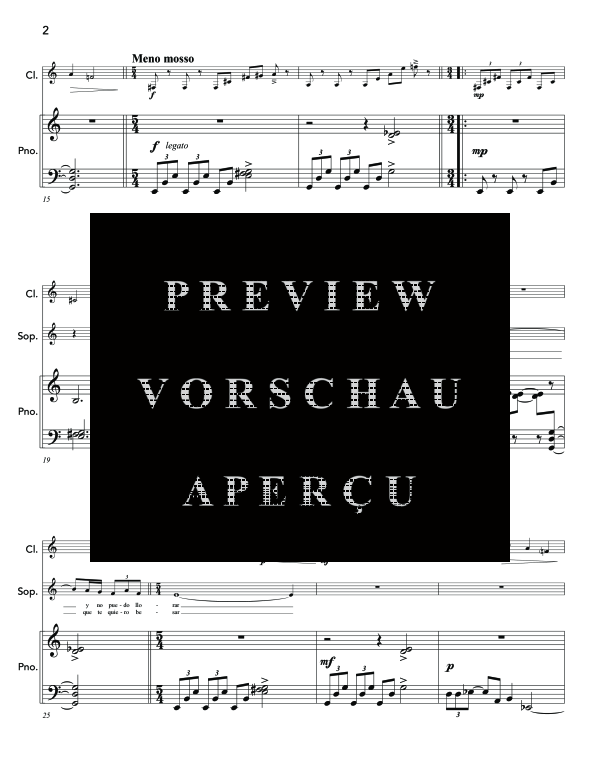 Produktgalerie: Seite 6 von 11 Lamento Andino, , (Trio Sopran, Klarinette und Klavier)