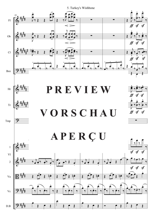 gallery: Turkey´s Wishbone (Kammer Orchester) , , (Bläser, Streicher + Pauken)