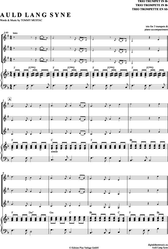 Produktbild zu: Auld Lang Syne Michael Hirte