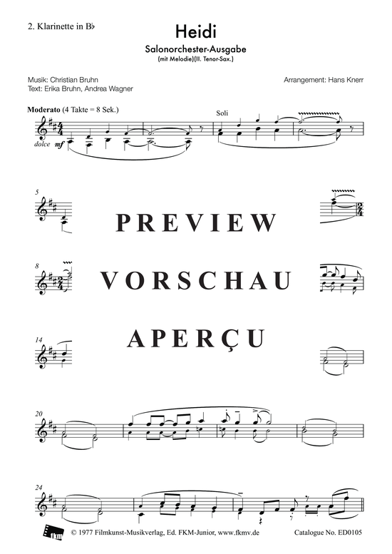 Product gallery: Page 4 of 7 Heidi: Klarinette 2, , Clarinet in B-flat