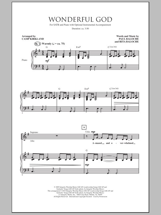 Produktgalerie: Seite 1 von 1 Wonderful God, Camp Kirkland, Chor