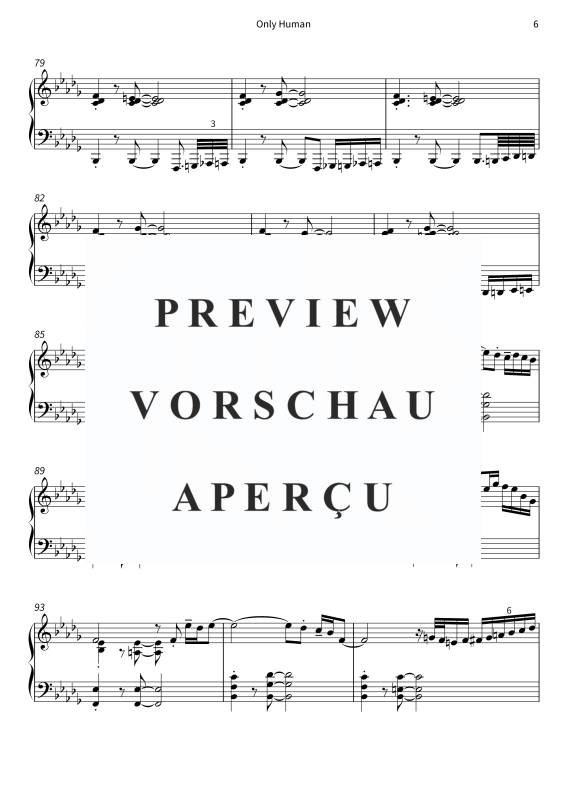 gallery: Only Human, , Klavier Solo